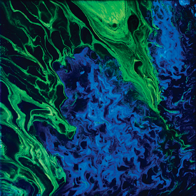 Anna Drej, bez tytułu, akryl na płótnie, 30x30cm, 2024 Anna Drej, bez tytułu, akryl na płótnie, 30x30cm, 2024